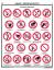 Набор плакатов "Знаки безопасности по ГОСТ 12.4.026-01"